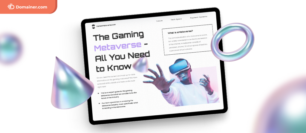 Domain Dressing Service and GamesMetaverse.com Collaboration