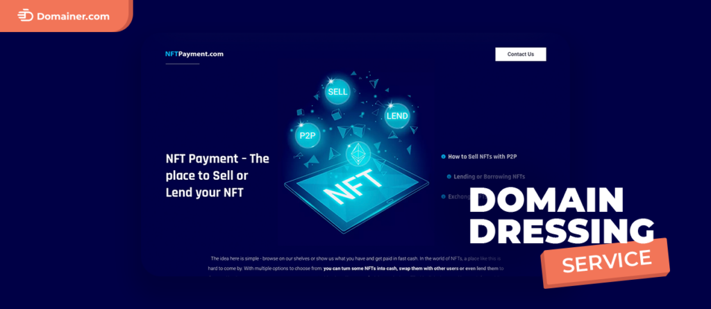 Domain Dressing Service and NFTPayment.com Collaboration