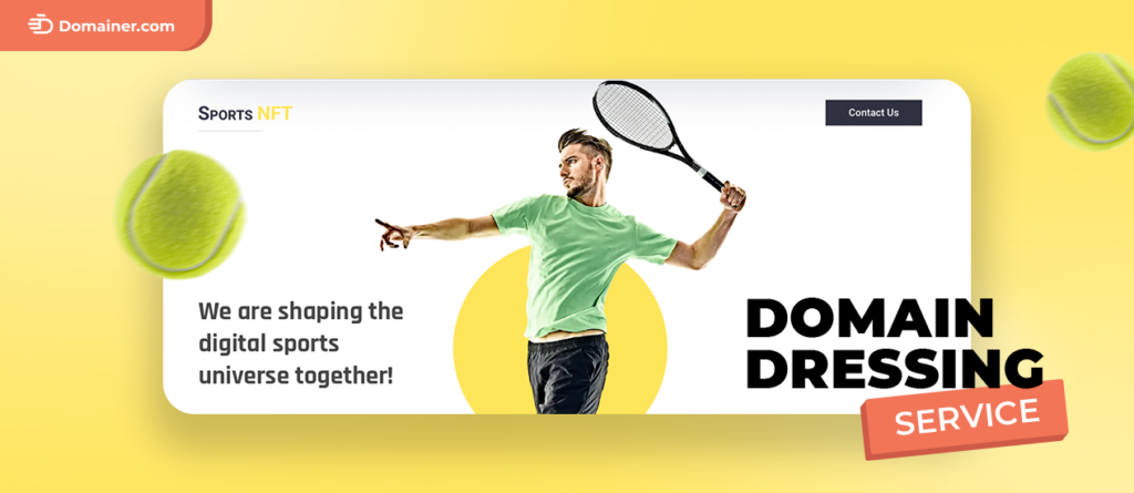 Domain Dressing Service and SportsNFT.com Collaboration
